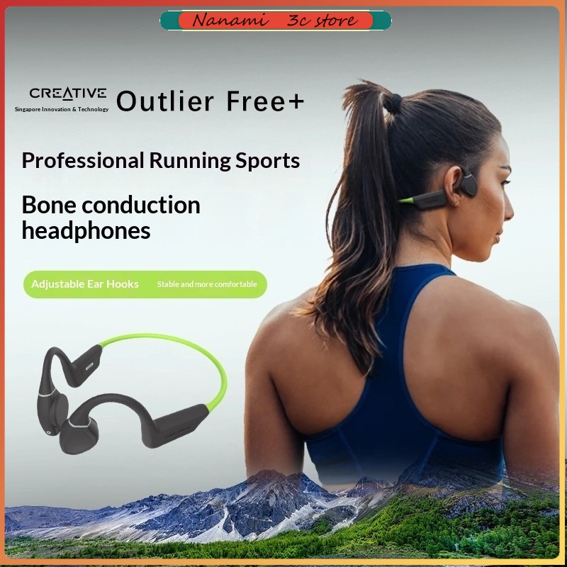 Bone Conduction Running Headphones - クリエイティブなアウトライナー型防水骨伝導イヤホン、低遅延ワイヤレススポーツBluetooth 5.3イヤーフック（ランニング用）