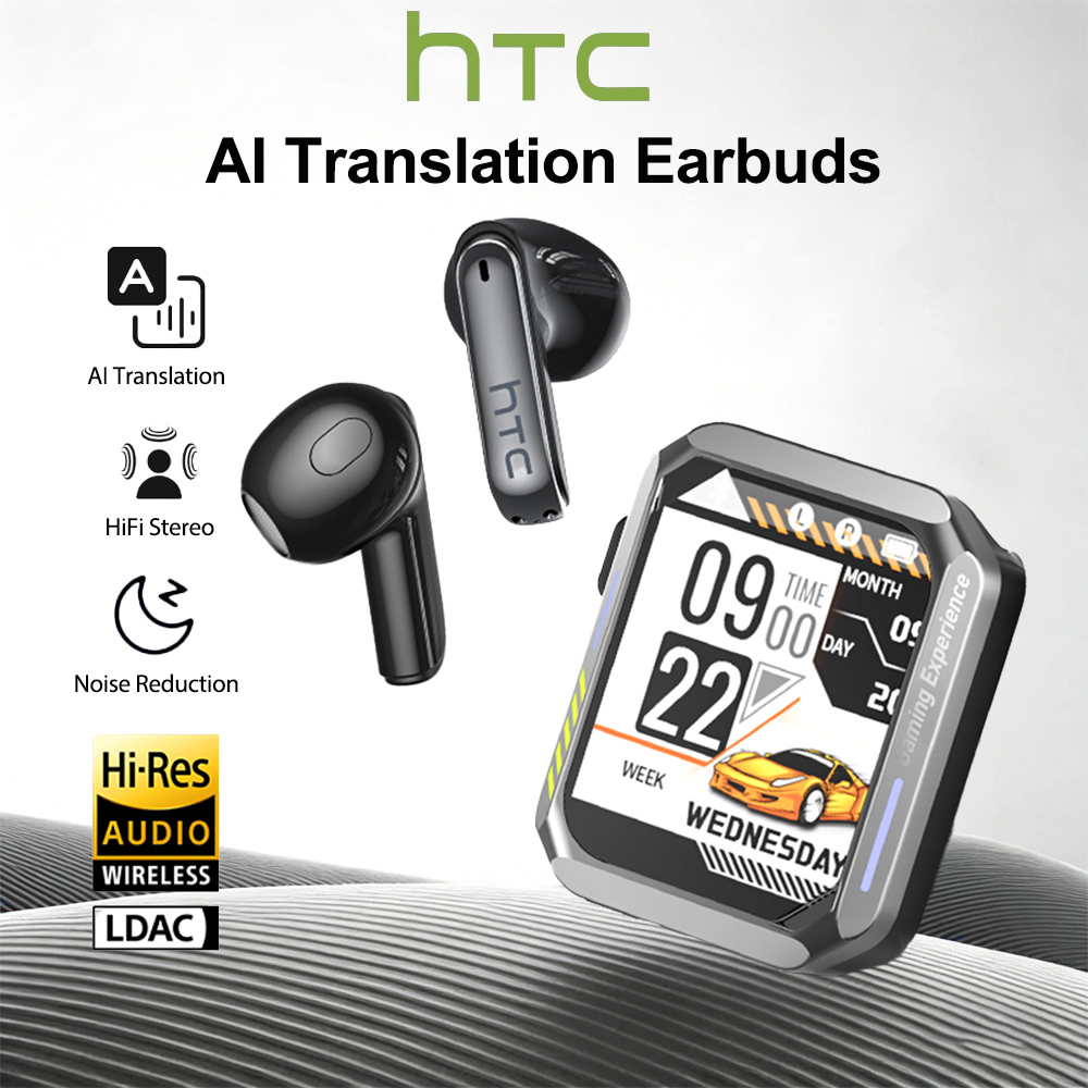 Speakers - HTC製ゲーミングBluetoothヘッドホン（マイク付き）、リアルタイム翻訳機能搭載、低遅延、高音質、ワイヤレスイヤホン NE94