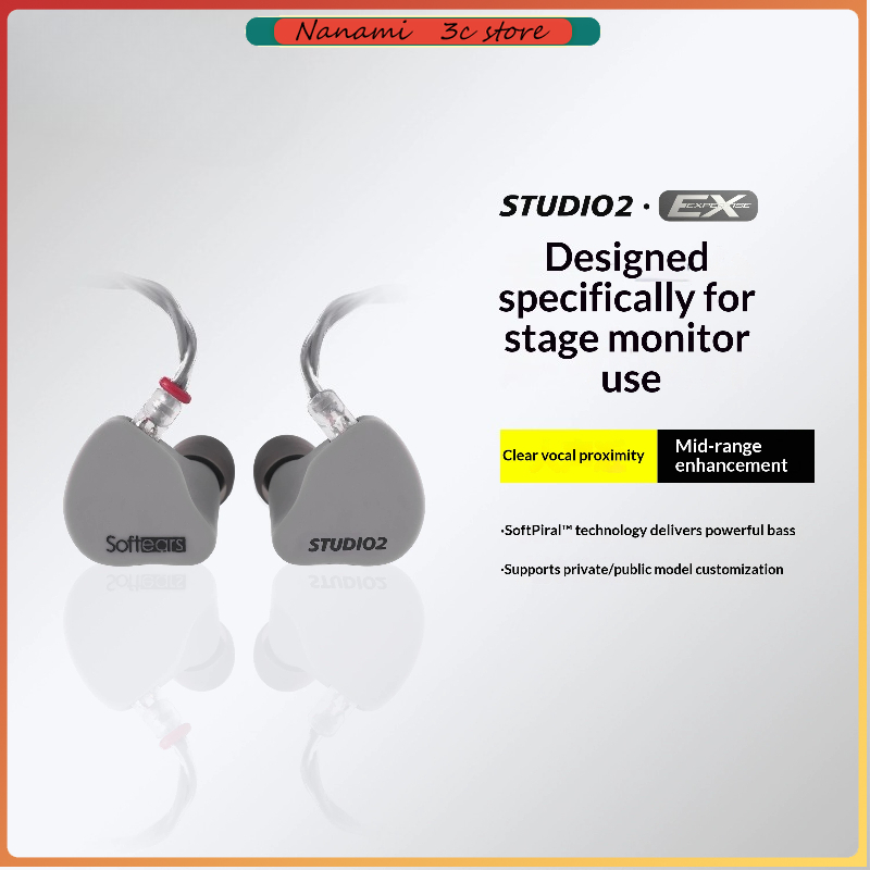 In Ear Monitors For Singers - Softears Studio2 HiFi 有線ヘッドフォン ステージリードシンガーモニター用 インイヤーイヤホン