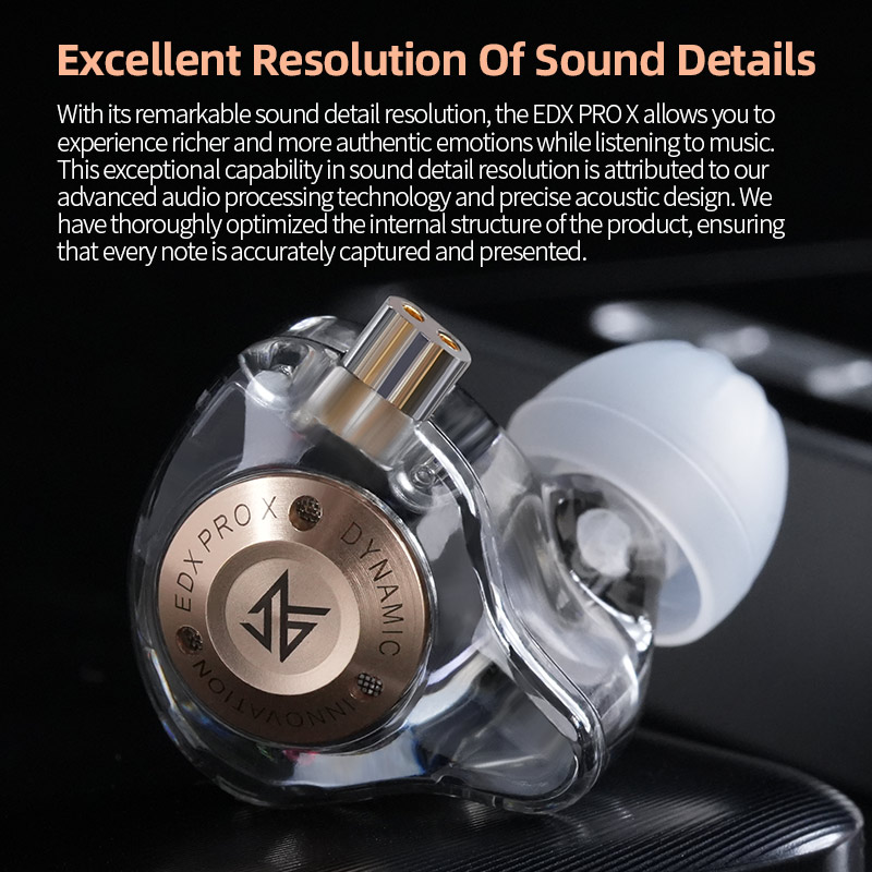 KZ EDX Pro X ダイナミック ドライビング ヘッド - In Ear Monitors For Singers のレビューと価格