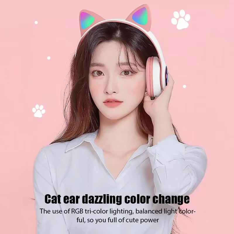 JST-28 ワイヤレスヘッドフォン猫耳 Bluetooth - Anc Wireless Over Ear Headphones のレビューと価格
