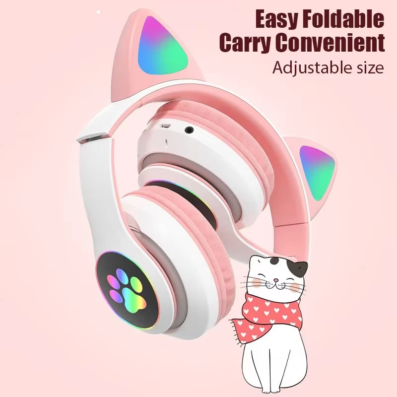 JST-28 ワイヤレスヘッドフォン猫耳 Bluetooth - Anc Wireless Over Ear Headphones のレビューと価格