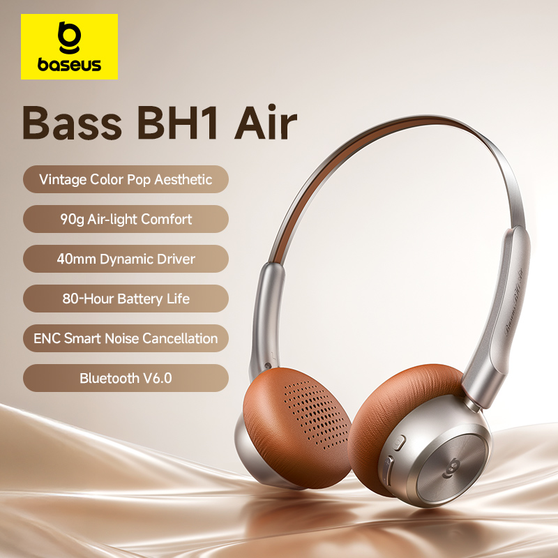 Baseus BH1 エアワイヤレスヘッドホン Blueto - Anc Wireless Over Ear Headphones のレビューと価格