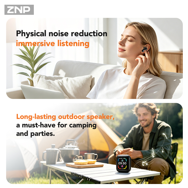 ZNP N04 TWS ワイヤレスイヤホン。タッチスクリーン - Headphones のレビューと価格