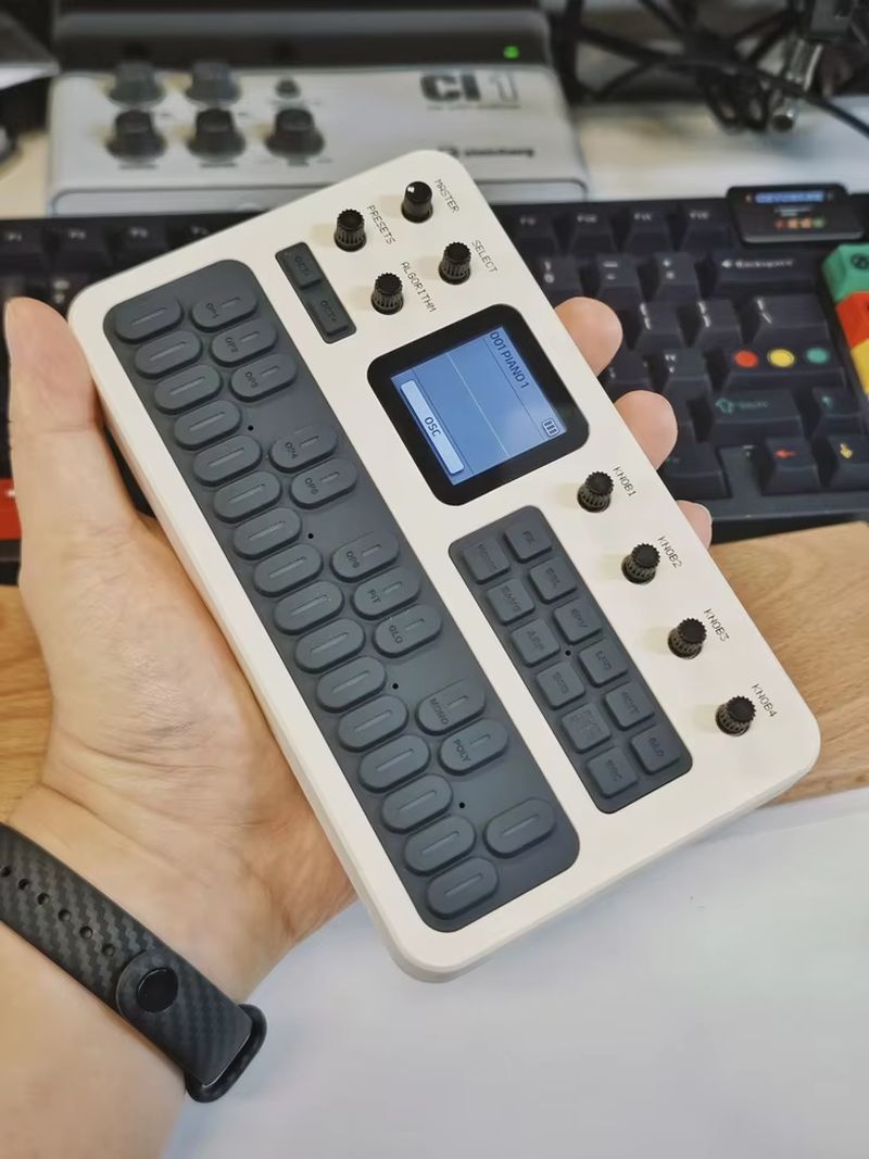 M-VAVE ポータブルFM1 ポケットシンセサイザーキーボ - Speakers のレビューと価格