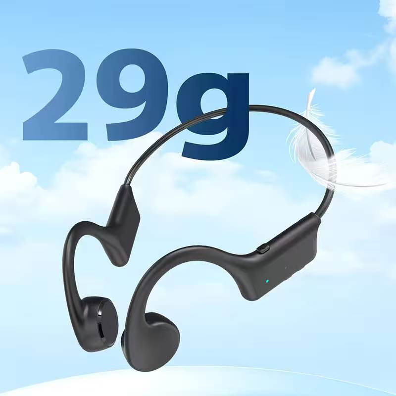 内蔵マイク付きの開放型骨伝導ヘッドホン。連続再生時間は12時 - Type C Wired Earphones With Mic のレビューと価格