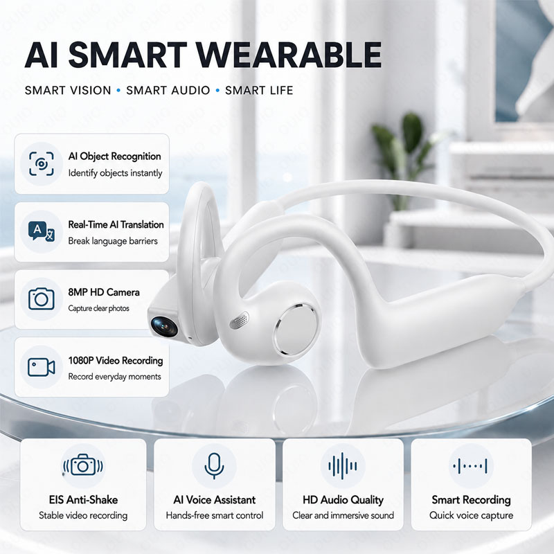 ワイヤレススポーツBT 5.4ヘッドホン、800Wカメラ、1 - Headphones のレビューと価格
