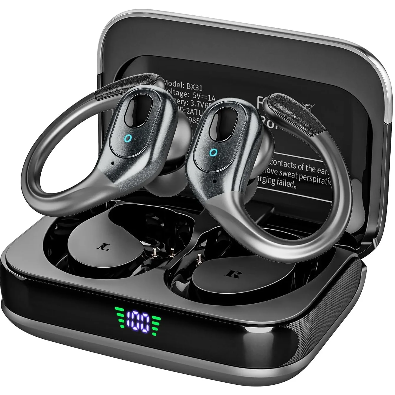 TWSスポーツイヤホン Bluetooth 6.0 HIFI - Type C Wired Earphones With Mic のレビューと価格