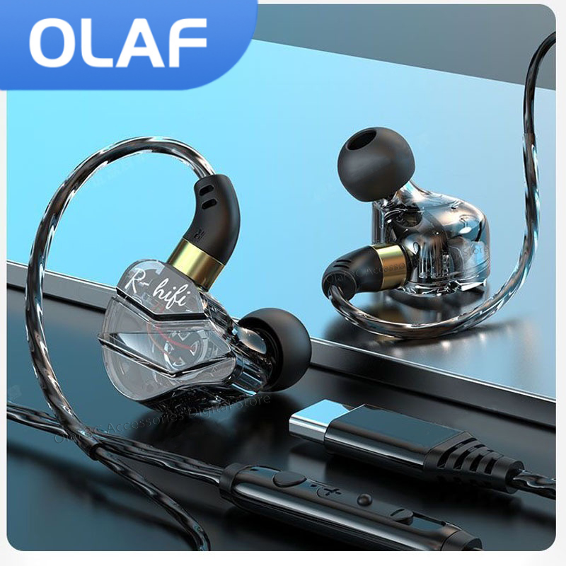 OLAF HiFi タイプ C ゲーミングヘッドフォン有線イ - In Ear Monitors For Singers のレビューと価格